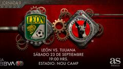 León vs Tijuana en vivo: Liga MX, Apertura 2023 hoy en directo