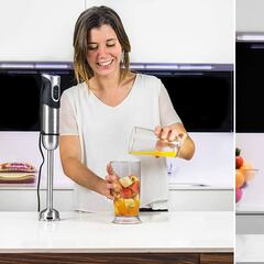 Esta batidora de mano superventas tiene una cuchilla de titanio y un pie extralargo