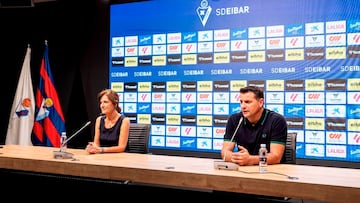 06/09/23 Comparecencia de la presidenta del Eibar , Amaia Gorostiza , y el director deportivo , Cesar Palacios .
RUEDA DE PRENSA