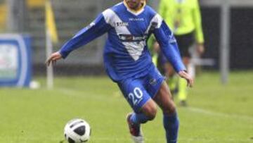 Fausto Rossi, durante un encuentro con el Brescia durante la temporada pasada.