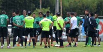 Atlético Nacional se entrena en Guarne antes del partido contra Estudiantes por la Copa Libertadores.
