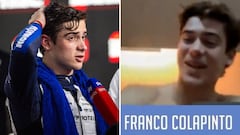 La polémica frase de Colapinto instando a no comprar merchandising oficial de Williams: “Me van a matar...”