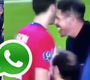 El GIF viral sobre las risas de Simeone y Courtois en el estadio