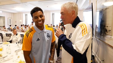 Rodrygo y Ancelotti.