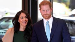 Imagen del pr&iacute;ncipe Harry junto a su mujer Meghan Markle.