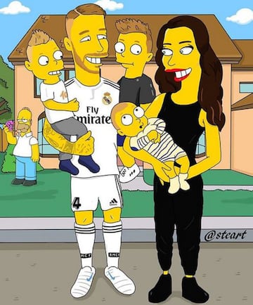 Figuras del fútbol mundial echas al estilo de Los Simpsons