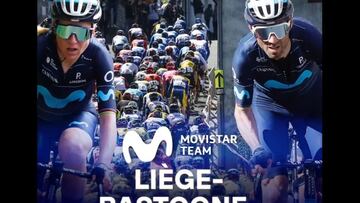 Van Vleuten y Valverde, l&iacute;deres del Movistar en Lieja.