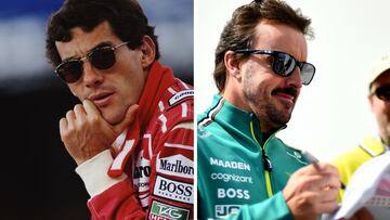 Ayrton Senna y Fernando Alonso.