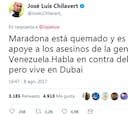 Chilavert ataca a Maradona por su apoyo a Maduro