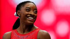 Simone Biles durante una prueba