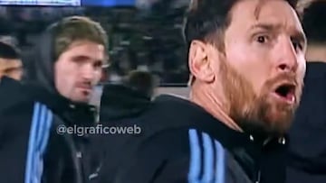 Pocas veces se ha visto a Messi tan nervioso: el caliente momento con el árbitro nada más pitar el final