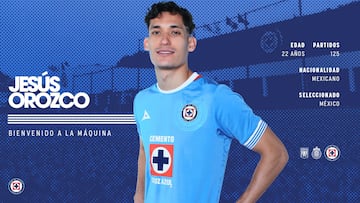 Jesús Orozco Chiquete es presentado como nuevo jugador de Cruz Azul