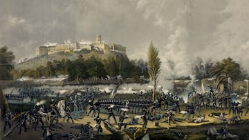 La Batalla de Chapultepec del 13 de septiembre de 1847, terminó con la vida de los Niños Héroes en disputa con Estados Unidos por el territorio de Texas.