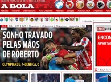 Portadas de la prensa extranjera