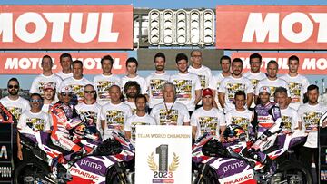 Martin, Zarco y el Prima Pramac son los campeones 2023 por equipos de MotoGP.