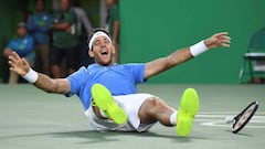 Del Potro, de su encierro en un ascensor a las lágrimas de Djokovic