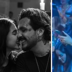 La bronca de un espectador a Ángela Aguilar por no sentarse durante concierto de Christian Nodal: así reaccionó la cantante