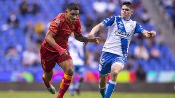 during the game Puebla vs FC Juarez, corresponding Round 11 the Torneo Apertura 2022 of the Liga BBVA MX at Cuauhtemoc Stadium, on August 26, 2022.
<br><br>
durante el partido Puebla vs FC Juarez, correspondiente a la Jornada 11 del Torneo Apertura 2022 de la Liga BBVA MX en el Estadio Cuauhtemoc, el 26 de Agosto de 2022.