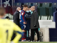 De Frutos con Paco López en el Levante