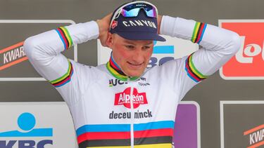 El ciclista neerlandés Mathieu van der Poel.