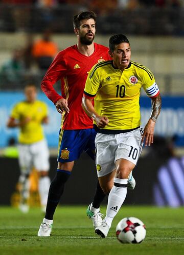 Las mejores imágenes del amistoso España vs Colombia