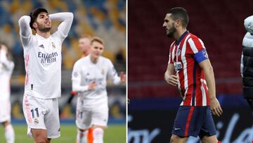 Asensio, del Real Madrid, y Koke, de Atlético.