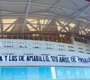 Polémica pancarta contra el Real Madrid: "Entre la prensa y los de amarillo, 120 años de pasillo"