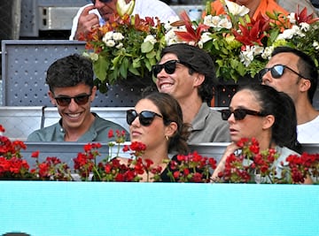 Marc Márquez, Pablo Castellano y Victoria Federica de Marichalar.