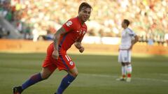 Futbol, Mexico v Chile.
 Copa America Centenario 2016.
 El jugador de la seleccion chilena Eduardo Vargas, celebra su gol contra Mexico durante el partido de cuartos de final de la Copa Centenario disputado en el estadio Levi&#039;s de Santa Clara, Estados Unidos.
 18/06/2016
 Andres Pina/Photosport**********
 
 Football, Mexico v Chile.
 Copa Centenario Championship 2016.
 Chile&#039;s player Eduardo Vargas, celebrates against Mexico during the Copa Centenario Championship quarter final football match at the Levi&#039;s stadium in Santa Clara, USA.
 18/06/2016
 Andres Pina/Photosport