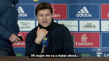 Preguntan a Pochettino por si la exhibición del PSG es un recado para Europa y su réplica se viraliza: "Mi mujer me va matar"