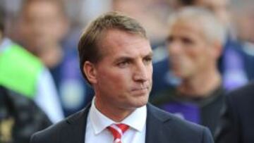 Rodgers, durante un partido del Liverpool.