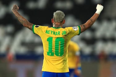 How many Copa America and World Cup finals has Neymar Jr played in?