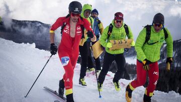 Kilian Jornet durante la competici&oacute;n.