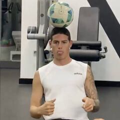 Así entrena James mientras el Real Madrid está en cuarentena