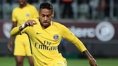 Neymar con el PSG. 