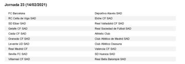 El calendario de LaLiga al completo