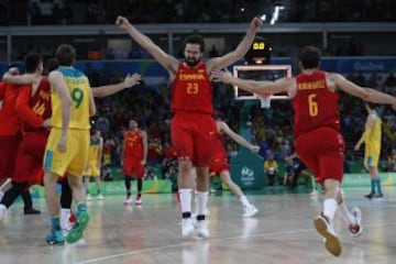 Última jugada de la Selección Española.