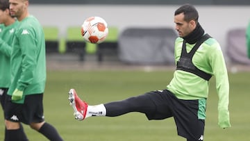 Juanmi, en un entrenamiento. 