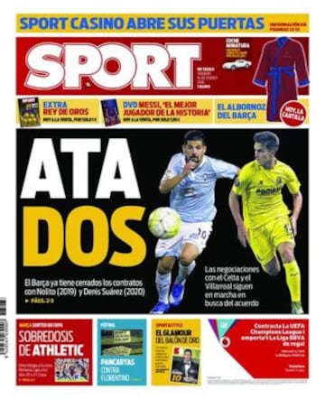 Portadas de la prensa mundial