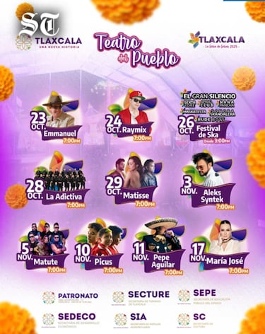 Feria de Tlaxcala 2025: artistas, cartelera y todo lo que debes saber