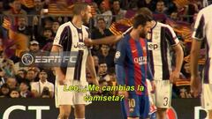 Chiellini regañó a Bonucci tras una conversación con Messi