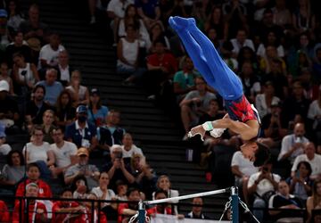 El gimnasta colombiano logró la medalla de plata en la prueba de barra fija de los Juegos Olímpicos de París 2024 tras lograr una clasificación de 14.533, misma puntuación del japonés Shinnosuke Oka que fue oro gracias a su ejecución.  