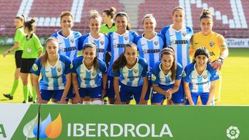 Alineación del Málaga en Logroño.