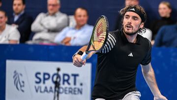 Stefanos Tsitsipas, en Amberes.