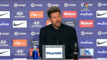 Simeone: "Somos responsables por lo que sucede"