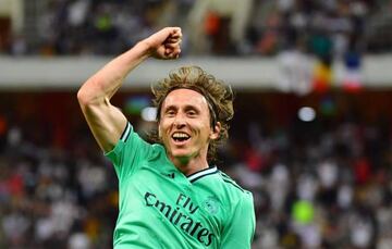 Real Madrid's Croatian midfielder Luka Modric