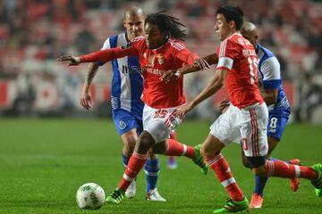 Renato Sanches con el Benfica.