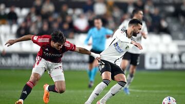 Partido de la Liga Hypermotion entre el Burgos CF y el Real Zaragoza
Grego Sierra del Burgos e Iván del Zaragoza
30-10-2023
RICARDO ORDÓÑEZ