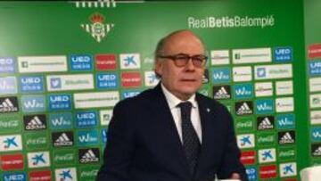 Juan Carlos Ollero, presidente del Betis.