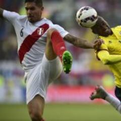 Juan Vargas, baja de Perú para enfrentar a Colombia